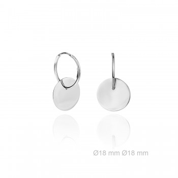 Pendientes Aro Chapa 18mm