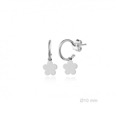 Boucles d'oreilles Argent lisse
