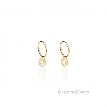 Pendientes Arito Mundo Dorados