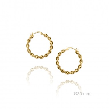 Boucles d'oreilles Argent lisse