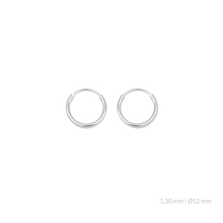 Silver Earrings | Ø12 mm