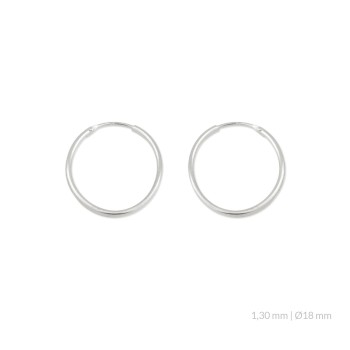 Aros Rodiados 18mm Ø