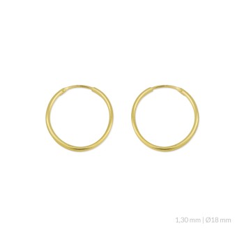 Silver Earrings | Ø18 mm