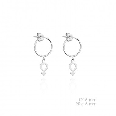 Pendientes Girl Power Aros