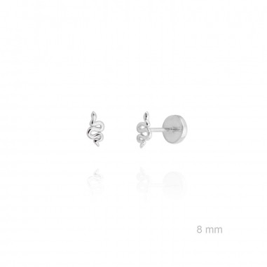 Pendientes de Plata de Ley con Zirconitas 