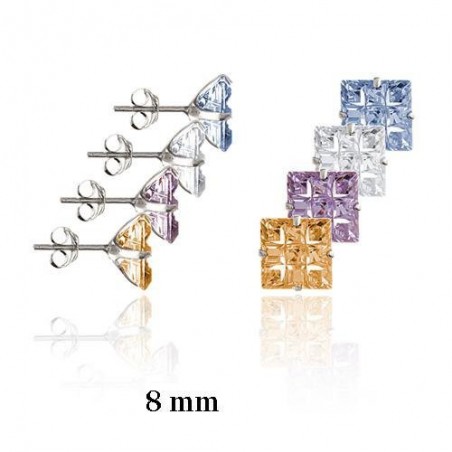 Silver Earrings with Cubir Zirconium