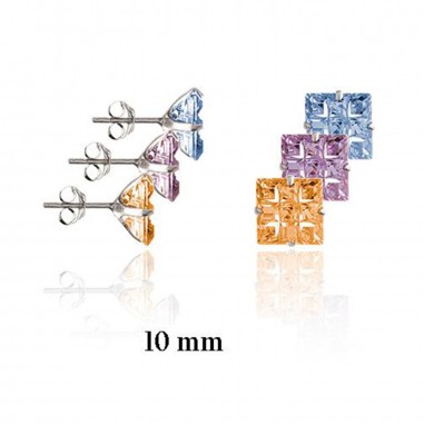 Pendientes Circonitas Engastadas