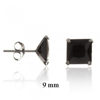 Silver Earrings with Cubir...