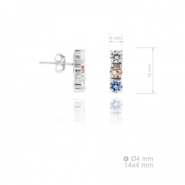 Boucles d'oreilles en Argent