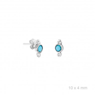 Pendientes Destello Azul 