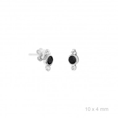 Silver Earrings with Cubir Zirconium 