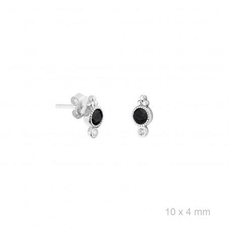 Pendientes Destello Negro