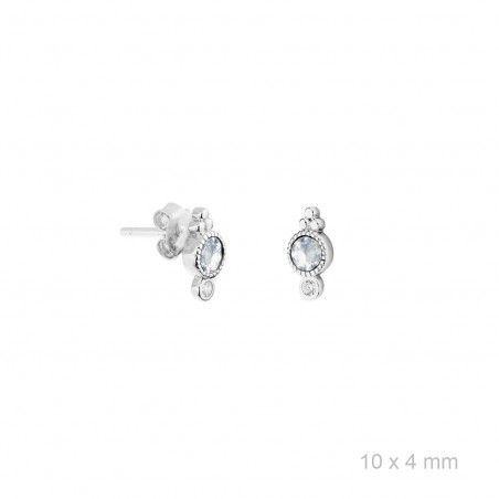 Silver Earrings with Cubir Zirconium 