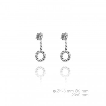 Pendientes Plata Aro con...