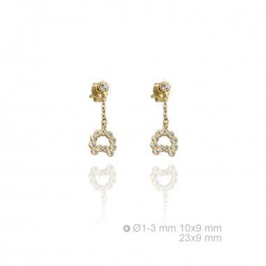 Boucles d'oreilles Zircons