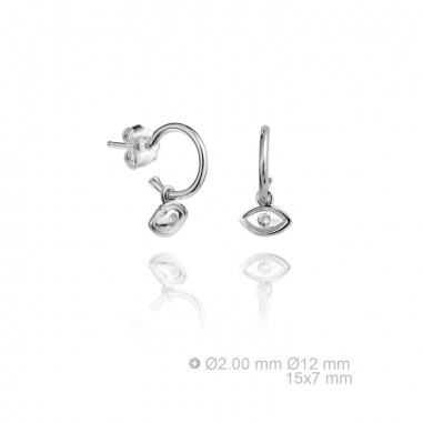 Boucles d'oreilles en Argent
