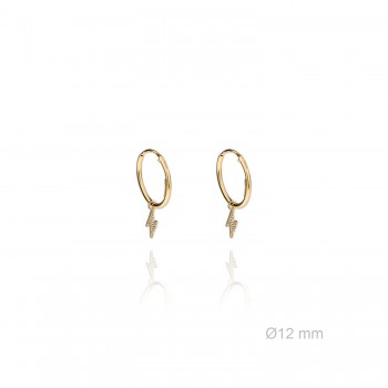 Silver Earrings with Cubir...