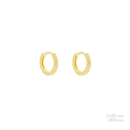 Boucles d'oreilles en Argent | Ø10mm