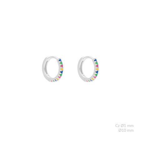 Boucles d'oreilles en Argent | Ø10mm