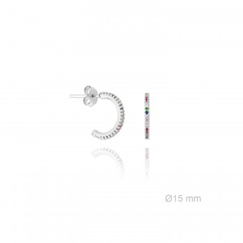 Pendientes Arcoiris Aro color