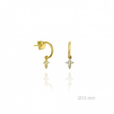 Silver Earrings with Cubir Zirconium