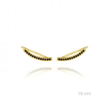 Brincos de Prata Esterlina e Zircônia