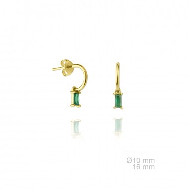 Silver Earrings with Cubir Zirconium