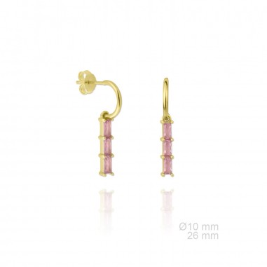 Silver Earrings with Cubir Zirconium