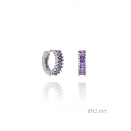 Silver Earrings with Cubir Zirconium