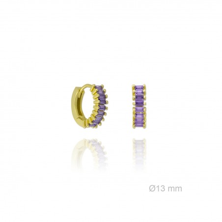 Brincos de Prata Esterlina e Zircônia