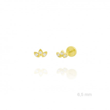 Silver Earrings with Cubir Zirconium