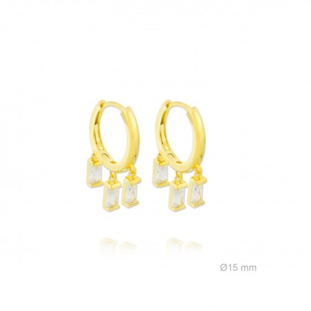 Silver Earrings with Cubir Zirconium