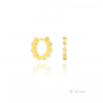 Silver Earrings with Cubir...