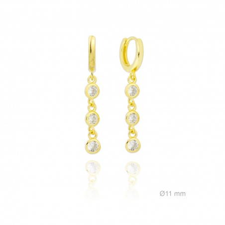 Silver Earrings with Cubir Zirconium