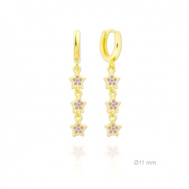 Silver Earrings with Cubir Zirconium