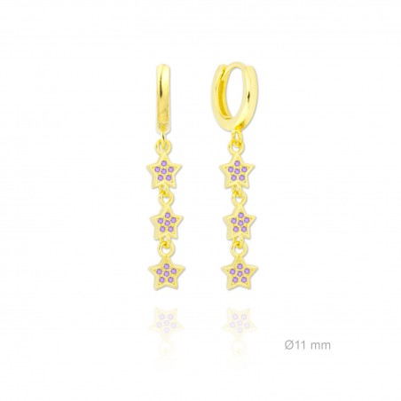 Silver Earrings with Cubir Zirconium