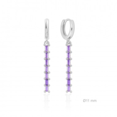Silver Earrings with Cubir Zirconium