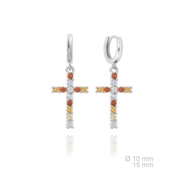 Silver Earrings with Cubir Zirconium
