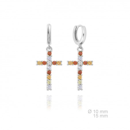 Silver Earrings with Cubir Zirconium