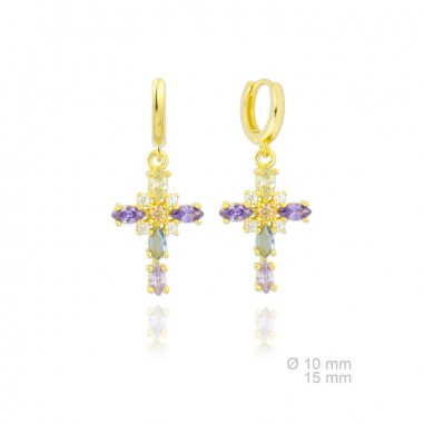 Silver Earrings with Cubir Zirconium