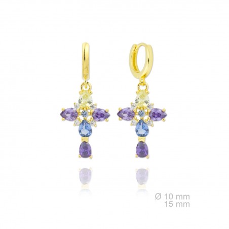 Silver Earrings with Cubir Zirconium