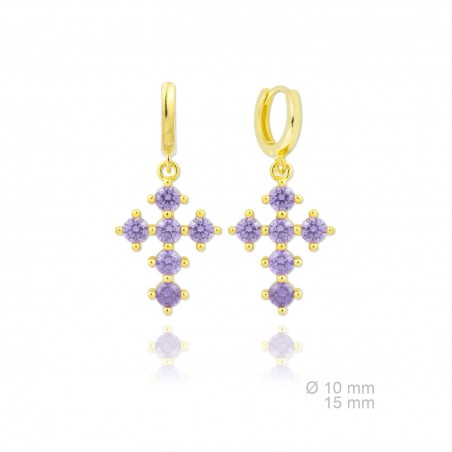 Silver Earrings with Cubir Zirconium