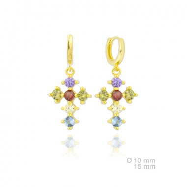 Silver Earrings with Cubir Zirconium