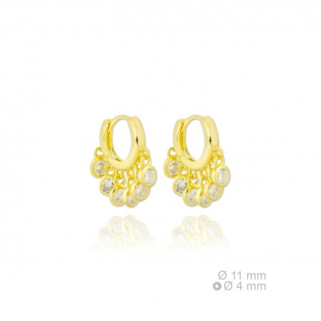 Silver Earrings with Cubir Zirconium