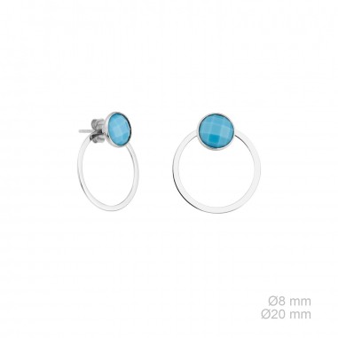 Boucles d'oreilles Perle/Gemme