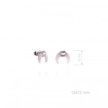 Pendientes Luna Invertida Rosa