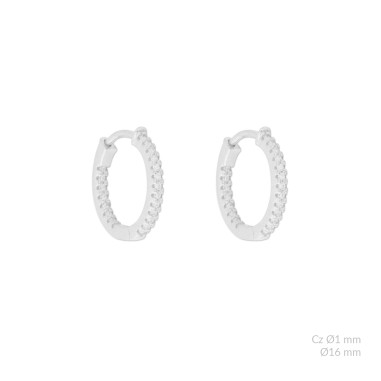 Boucles d'oreilles en Argent | Ø16mm