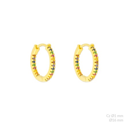 Boucles d'oreilles en Argent | Ø16mm