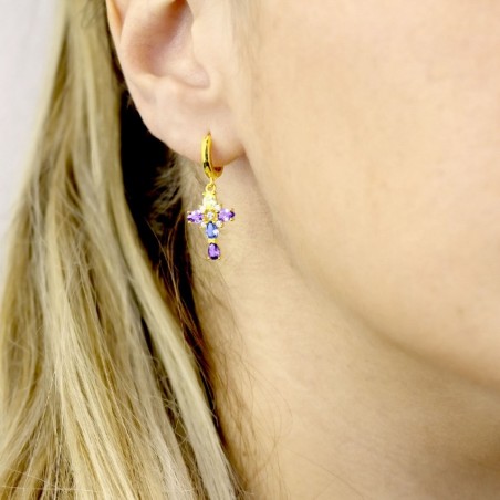 Silver Earrings with Cubir Zirconium