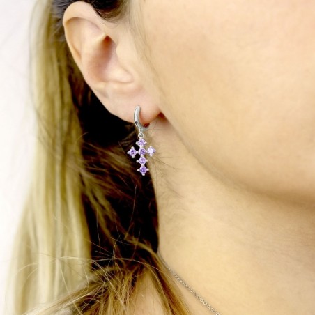 Silver Earrings with Cubir Zirconium